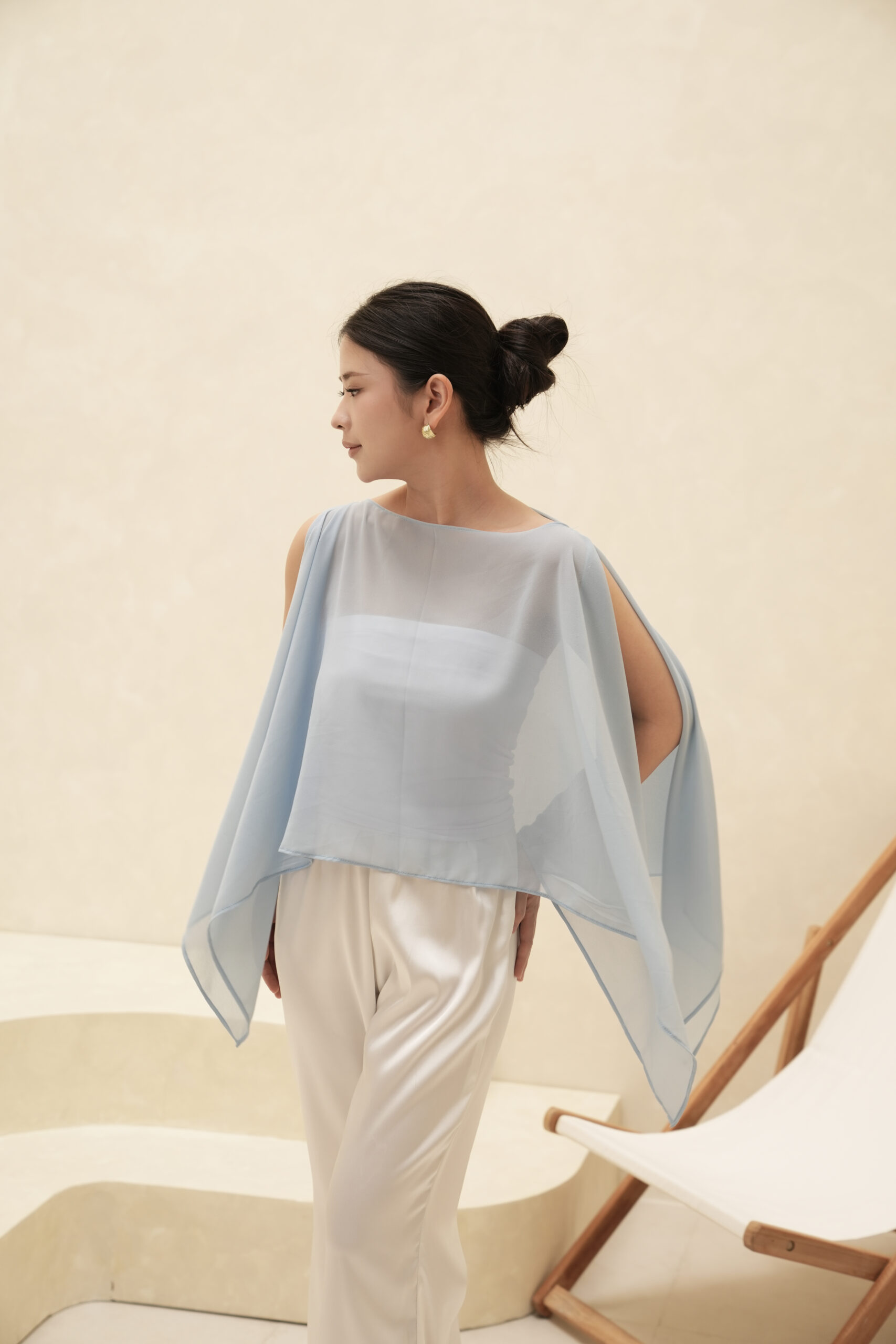 PAIGE MULTISTYLING SCARF TOP - Image 3